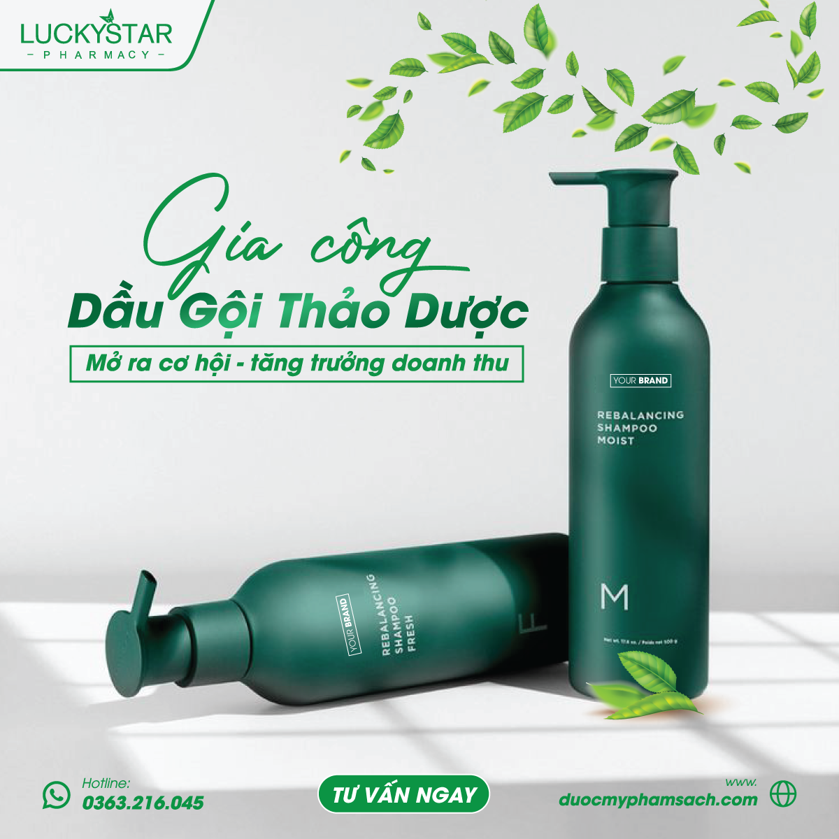 GIA CÔNG DẦU GỘI THẢO DƯỢC - KEY HÀNG THẮNG LỚN MỌI NỀN TẢNG